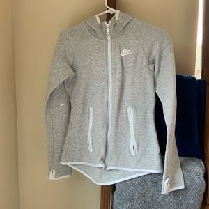Gray Nike hoodie
